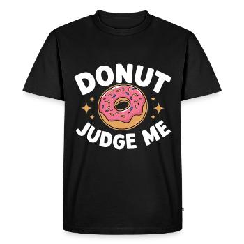 Donut Donuts Candy Bagel - Men's Premium Organic T-Shirt - black - Front - Nico (187cm)