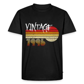 Vintage 1996 - Born 1996 - Year of Heroes! - Men's Premium Organic T-Shirt - black - Front - Nico (187cm)