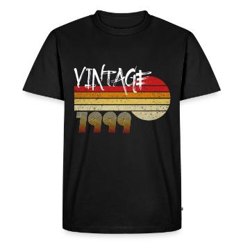 Millésime 1999 - Né en 1999 - Année des Héros! - T-shirt Premium bio Homme - noir - Devant - Nico (187cm)
