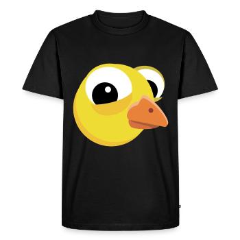 Cute chick funny easter chick - Men's Premium Organic T-Shirt - black - Front - Nico (187cm)