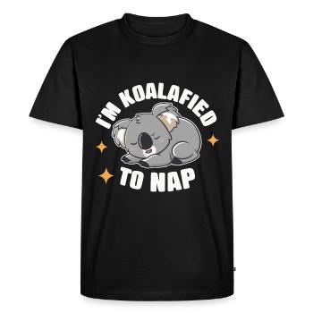 Koala Koala Koala Bear Animal - Men's Premium Organic T-Shirt - black - Front - Nico (187cm)