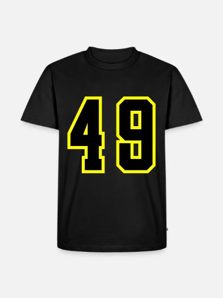 49 Number Leotard - Men's Premium Organic T-Shirt - black