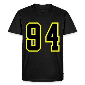 Maillot à numéros 94 - T-shirt Premium bio Homme - noir - Devant - Nico (187cm)