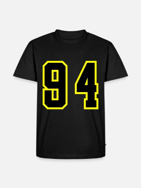94 Number Jersey - Men's Premium Organic T-Shirt - black
