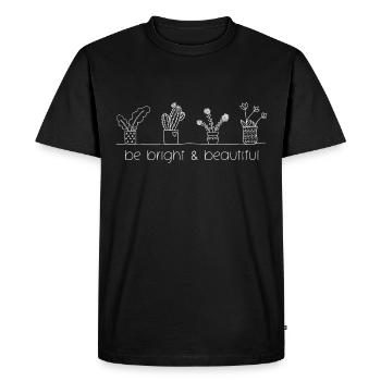 Tropical Plants Lover beautiful Indoors Plants - Men's Premium Organic T-Shirt - black - Front - Nico (187cm)