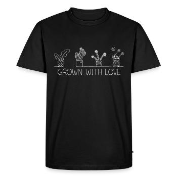 Tropical Plants Lover House plant Plant Parent - Men's Premium Organic T-Shirt - black - Front - Nico (187cm)