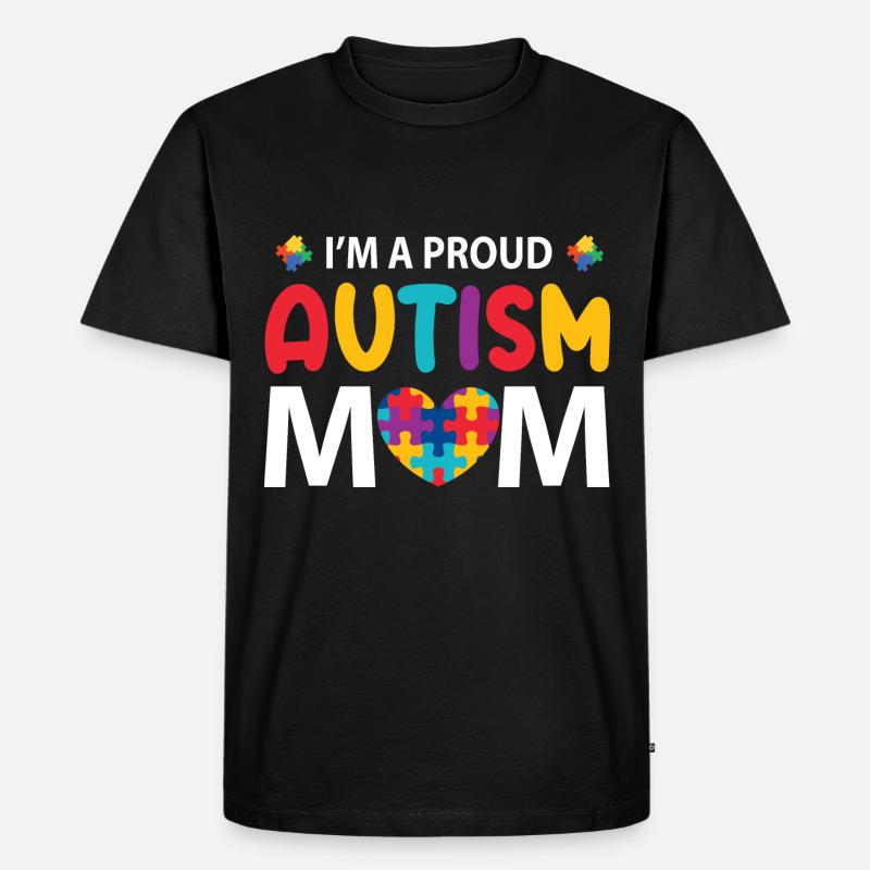 Autismus - Männer Premium Bio T-Shirt - Schwarz