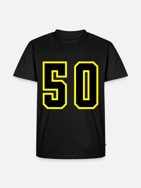 50 Number Leotard - Men's Premium Organic T-Shirt - black