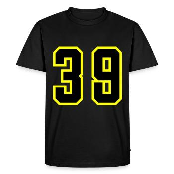 39 Number Leotard - Men's Premium Organic T-Shirt - black - Front - Nico (187cm)