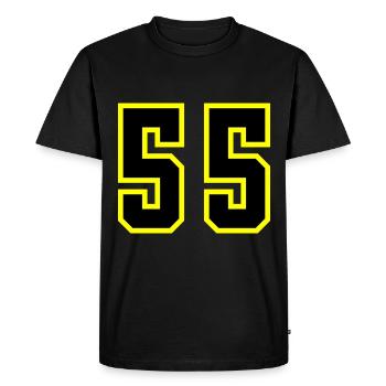 55 Number Leotard - Men's Premium Organic T-Shirt - black - Front - Nico (187cm)