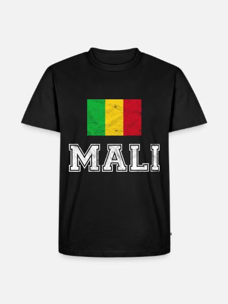 Mali flag Bamako Africa gift - Men's Premium Organic T-Shirt - black