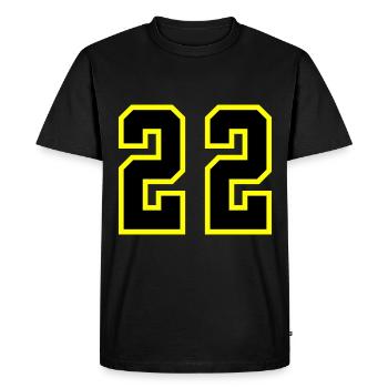 22 Number Leotard - Men's Premium Organic T-Shirt - black - Front - Nico (187cm)