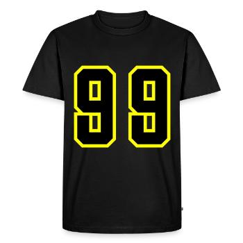 99 Number Leotard - Men's Premium Organic T-Shirt - black - Front - Nico (187cm)