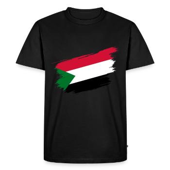 Soudan - T-shirt Premium bio Homme - noir - Devant - Nico (187cm)