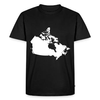 Canada map flag - Men's Premium Organic T-Shirt - black - Front - Nico (187cm)