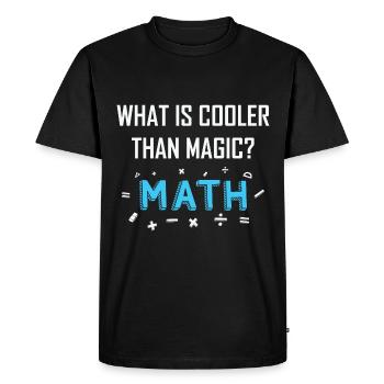 Drôle de citation mathématique Professeur de mathématiques Dictons de mathématiques - T-shirt Premium bio Homme - noir - Devant - Nico (187cm)