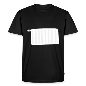 Heizung - Männer Premium Bio T-Shirt - Schwarz - Vorne - Nico (187cm)