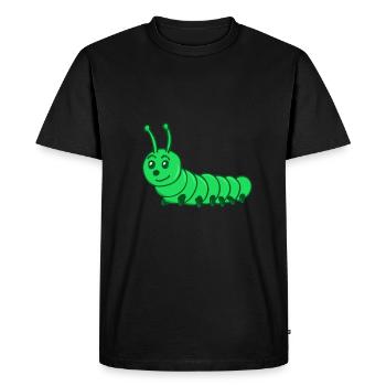 Chenille - T-shirt Premium bio Homme - noir - Devant - Nico (187cm)
