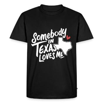 Texas State Texans Texas - Men's Premium Organic T-Shirt - black - Front - Nico (187cm)
