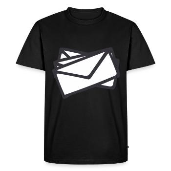 Des lettres - T-shirt Premium bio Homme - noir - Devant - Nico (187cm)