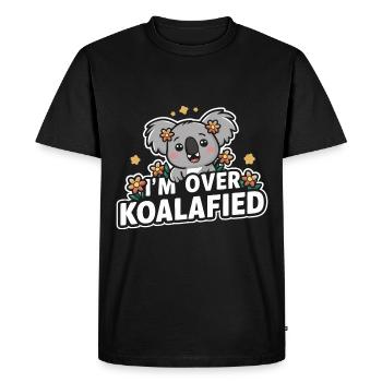 Koala Koala Koala Ours Koala Animal - T-shirt Premium bio Homme - noir - Devant - Nico (187cm)