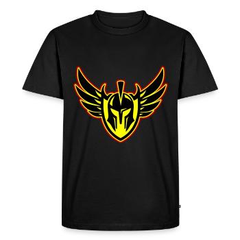 Spartan Warrior Helmet - Men's Premium Organic T-Shirt - black - Front - Nico (187cm)