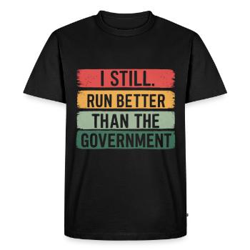 Invalidité due à l’amputation - T-shirt Premium bio Homme - noir - Devant - Nico (187cm)