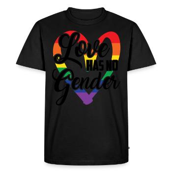 Love has no gender - T-shirt Premium bio Homme - noir - Devant - Nico (187cm)