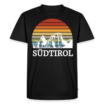 Tyrol du Sud Dolomites Fun skieur Alpiniste - T-shirt Premium bio Homme - noir - Devant - Nico (187cm)