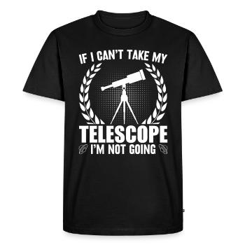 Telescope Science Space Exploration - Men's Premium Organic T-Shirt - black - Front - Nico (187cm)