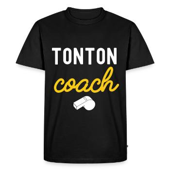 tonton COACH - T-shirt Premium bio Homme - noir - Devant - Nico (187cm)
