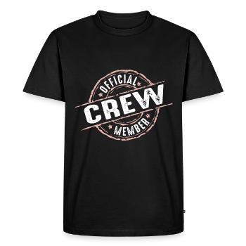 Official Crew Member - Men's Premium Organic T-Shirt - black - Front - Nico (187cm)