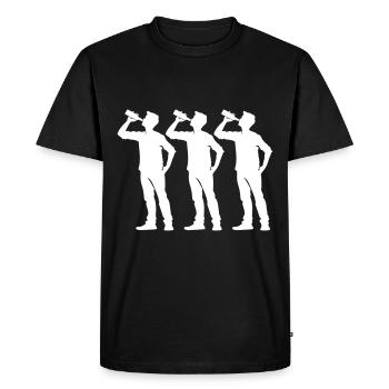 Bouteille Drinker Team - T-shirt Premium bio Homme - noir - Devant - Nico (187cm)