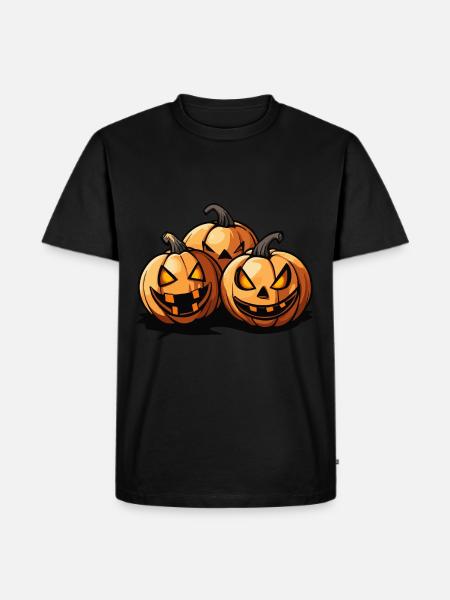 Pumpkin Halloween Party - Men's Premium Organic T-Shirt - black