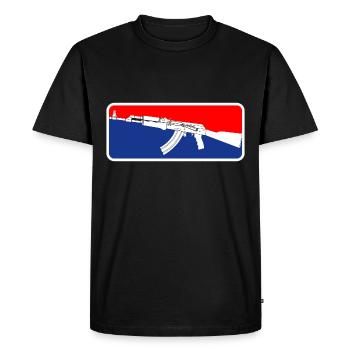 AK47 Rifle Special Unit Soldiers - Men's Premium Organic T-Shirt - black - Front - Nico (187cm)