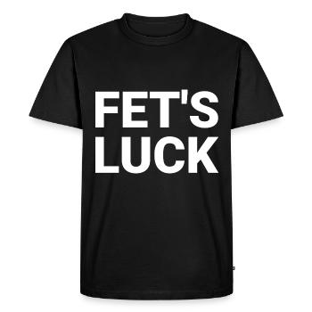 Fets Luck Pun - T-shirt Premium bio Homme - noir - Devant - Nico (187cm)