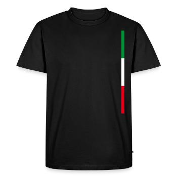 NRW Flag Style Stripes - Men's Premium Organic T-Shirt - black - Front - Nico (187cm)