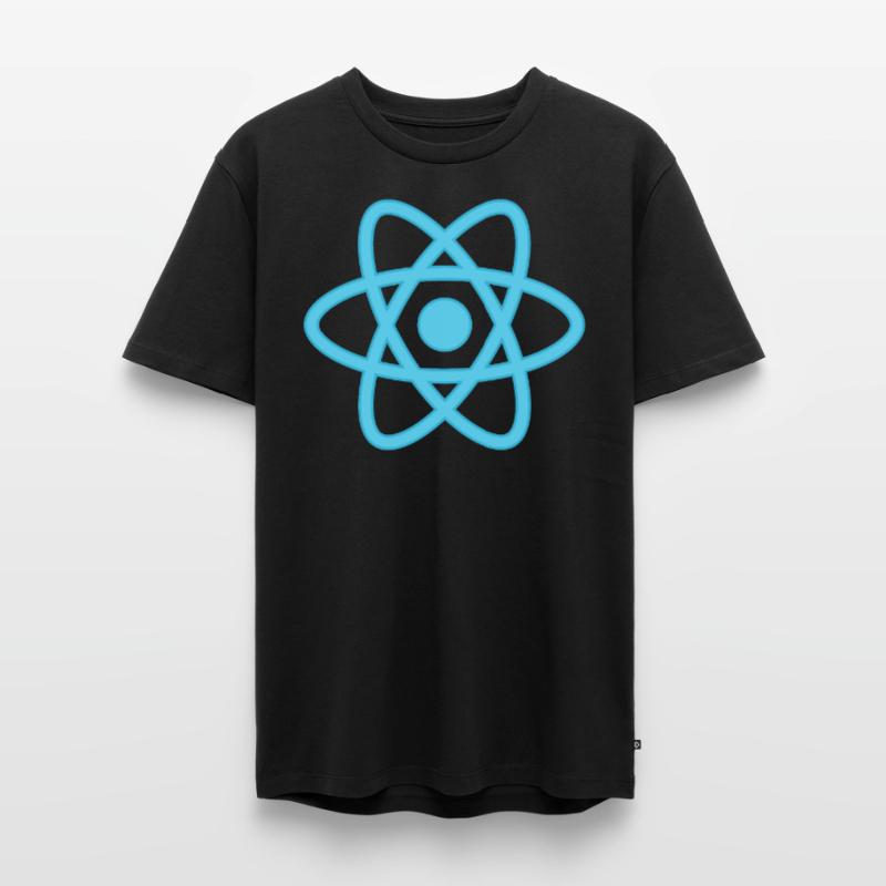 React logo for programmers and developers Men's Premium Organic T-Shirt