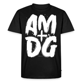 To Maiorem Dei Gloriam - Men's Premium Organic T-Shirt - black - Front - Nico (187cm)