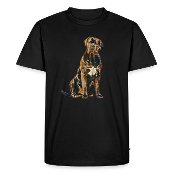 Cane Corso Art Vintage - Men's Premium Organic T-Shirt - black - Front - Nico (187cm)