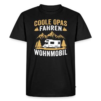 coole opas fahren wohnmobil - Männer Premium Bio T-Shirt - Schwarz - Vorne - Nico (187cm)