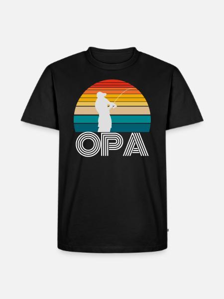 Fishing Gifts For OPA - Men's Premium Organic T-Shirt - black