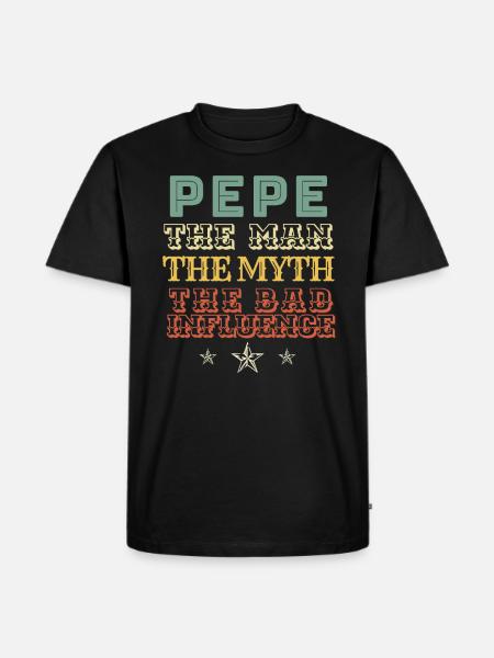 Soccer PEPE - Men's Premium Organic T-Shirt - black