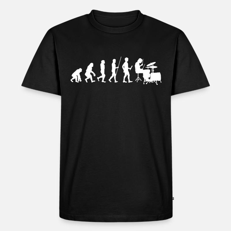 Drummer drummer evolution drums - Men's Premium Organic T-Shirt - black