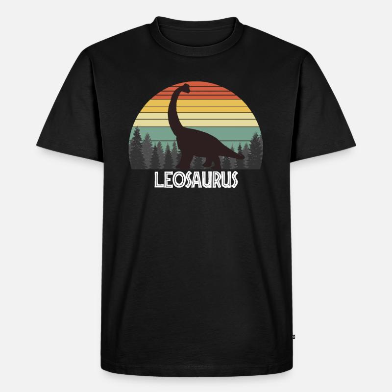 LEOSAURUS LEO SAURUS LEO DINOSAUR - T-shirt Premium bio Homme - noir