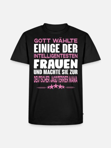 Deutscher Jagdterrier - Jagdterrier Hund - Männer Premium Bio T-Shirt - Schwarz