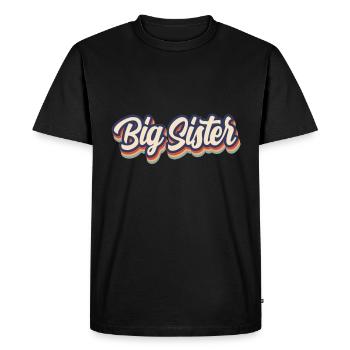 Big Sister Vintage Colors - T-shirt Premium bio Homme - noir - Devant - Nico (187cm)
