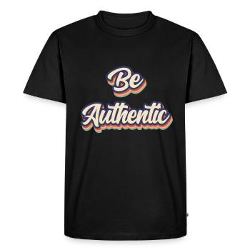 Be Authentic - T-shirt Premium bio Homme - noir - Devant - Nico (187cm)