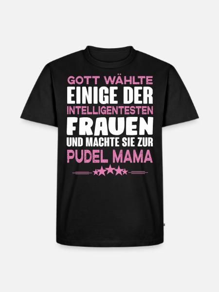Pudel - Männer Premium Bio T-Shirt - Schwarz