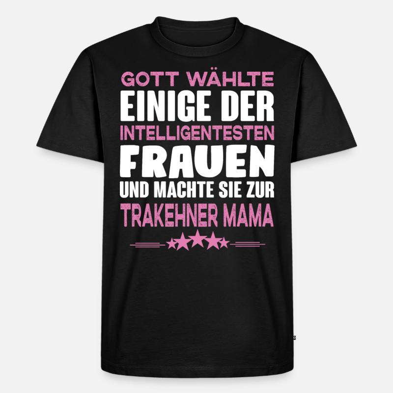 Trakehner Mama - Männer Premium Bio T-Shirt - Schwarz